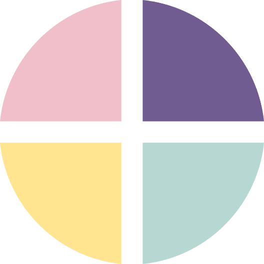 Icon with four colors